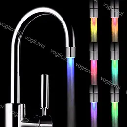 LED Water Faucet Stream Light 7 Colors Changing Glow Shower Change Color for Kitchen Bathroom EPACKET