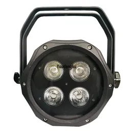 8個のLED装飾ライト4ピース* 18W防水LEDフラットパー6インチ1 RGBWA UV 18W小型小型LED PARライト