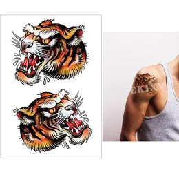 Compre Tatuagem temporária de tigre 3d aquarela, feminina, adulta,  crianças, raposa, leão, adesivo de tatuagem, arte corporal, pintura de  animal falso, decoração de tatuagem
