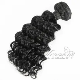 VMAE brasileira onda profunda 3 pacotes Cabelo Humano Profundo Curly Remy Virgem Cabelo brasileiro Weaves Pacotes natrural Macio