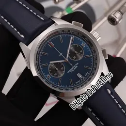 Neue Premier B01 AB0118221G1P2 VK Quarz-Chronograph Herrenuhr, Stahlgehäuse, weißes Zifferblatt, schwarzes Hilfszifferblatt, schwarzes Leder, weiße Linie, Pureti2689