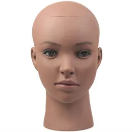 Afrikansk Black Head PVC Mannequin Head Practice Training Model With Clamp For Wigs Hat Display