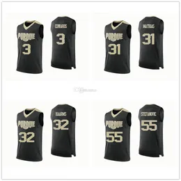 Purdue Boilermakers College 3 Carsen Edwards Basketball Jerseys 31 Dakota Mathias 32 Matt Hairms 44 Isaac Haas 55 Sasha Stefanovic Statched