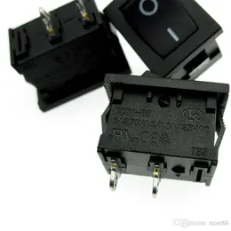 Interruttore roccioso KCD1-B3 Switch di alimentazione 2 piedi 2 file 6A250V 10A125VAC 21 x 15mm