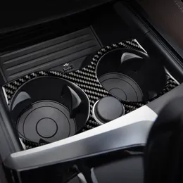 Naklejka na stylizację samochodów do BMW 5 serii 6GT G30 G32 G38 Akcesoria Wewnętrzne Włókno Wewnętrzne przekładnie przekładni Przekładnia Woda Puchar Woda Uchwyt 289s