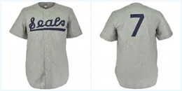 San Francisco Seals 1957 Road Jersey أي لاعب أو عدد مخيط جميع ed جودة عالية مجانية الشحن قمصان البيسبول