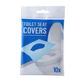 fashion Disposable Toilet Pad 10pcs / lot Portable Toilet Seat Covers Travel Hotel Dissolved water Disposable Toilet paper T2I5835