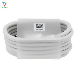 100 sztuk / partia 1M Typec Super Ładowanie Data Cable White Round Type-C USBC Dane Ładowarka Kabel do Samsung Sony Xiaomi