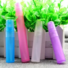 3ml 5ml 10ml Plastic Spray Empty Cosmetic Perfume Container mini bottle Pen Sprayer Perfume sample bottle Pink/Purple/Blue LX8691