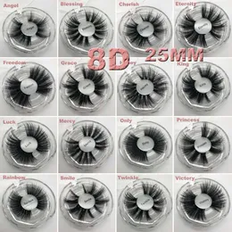 25mm 5Dミンクまつげ16スタイル1ペアスーパーロングナチュラル厚さ25mm 100％ミンクラッシュライフメイド手作り送料無料