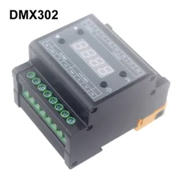 Freeshipping DMX302 3 Channel Triac 220v Led Dmx Dimmer 220v Led Dimmer for Led Lamp 110w/220w Trailing Edge Dimming