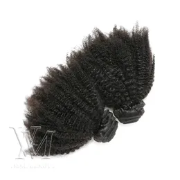 VMAE New Arrival Peruwiański Kambodży Afro Kinky Curly Remy Virgin Human Hair 1 Pakiet 4B Grade 11a 10-28 Cal Włosy Wylaty