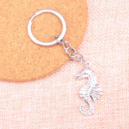 38*18mm Hippocampus Seahorse Keychain, New Fashion Handmade Metal Keychain Party Gift Dropship Jewellery