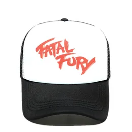 Moda-Yeni Terry Bogard Cap FURY fötr şapka de camionero gorra Cosplasombrero Cosplay gorra de malla de verano para hombres Cosplay