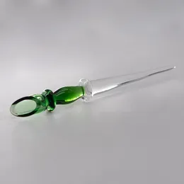 125MM Glass Dabber Tool With Wax Collecting Glass Dab Tool For Quartz Banger One to Two Oil Rig Dab Tools Glass Bong Water Pipes Accessories