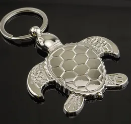silver turtle tortoise keychains ring animal alloy keychain women keyring bag car charm pendant jewelry