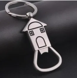 Hus ölflaskaöppnare nyckelkedja legering keychain nyckelringar bar verktyg gåvor souvenirer
