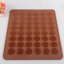 Pastry Tools Large Size 48 Holes Macaron Silicone Baking Mat Cake , Christmas Bakeware, Muffin Mold/decorating Tips Tools Promotion