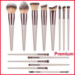 Premium 14PCS Zestaw pędzla Kabuki makijaż pędzle