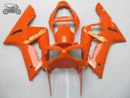 Högkvalitativa injektionsfeedningssats för Kawasaki 2003 2004 Ninja ZX6R ZX636 03 04 ZX-6R 636 Orange Body Repair Motorcycle ABS Fairing