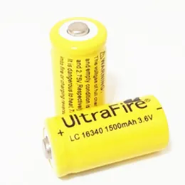 16340 1500mAh litiumbatteri 3.7V uppladdningsbart laserpenna siktrött och grönt externt batteri 4.2V