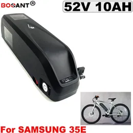 52V 10AH E-Bike Lithium-Ionen-Akku für Samsung 35E 18650 Zelle 52V Elektrofahrrad-Akku für 250W 500W 800W Motor + 2A Ladegerät