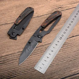 2 adet / grup Küçük Katlanır Bıçak 440C Bıçak Ahşap Saplı Açık Survival Taktik Katlanır Bıçaklar EDC Pocket Knife