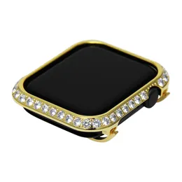 40/44 mm Bling Watch Case Zderzany metalowy kryształ kryształowy 3,0 Big Diamond Jewelry Bezel Casel Cover Compatybilna dla IWatch Series 6 5 4