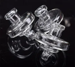 Nyaste glas UFO Crank Carb Cap Round Ball Dome för XL Tjock Quarts Termal Banger Nails Glass Vattenrör DAB Rigs