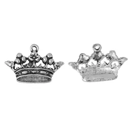 Wholesale- Pendants Crown Antique Silver 30mm(1 1/8") x 20mm( 6/8"),20 PCs new jewelry making DIY