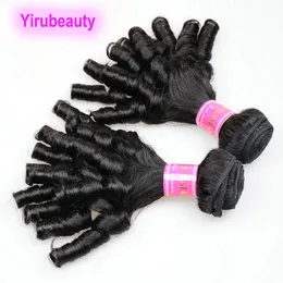 Indian Human Virgin Hair 10a Funmi Hair Wefts Spring Funmi Hair For Blackman 8-24 tum tillgänglig Yirubeauty Pure Color 100g/Piece