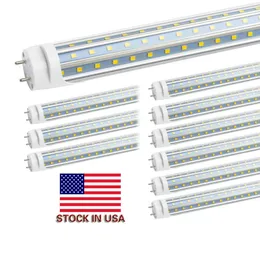 25 個 LED ライトチューブ 4FT 60W、フラット 3 列 288 個 LED チップ、4 フィート蛍光器具用 LED 交換用電球、倉庫ショップライト US STOC