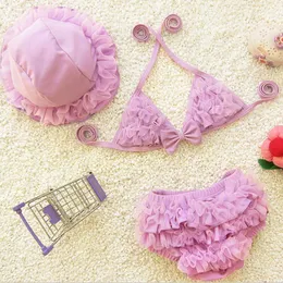 2018 Children Baby Bikini Foreign Trade Cute Baby Parure Large Korean Style Small Swimwear Split Swimwear For Kids