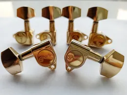 Pegs de afinação de guitarra de ouro personalizados Cabeça de máquina de afinação de guitarra ouro 6pcs 3R + 3L em estoque apenas 10 conjunto Esquerda