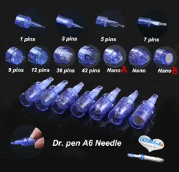 100 pcs / cartucho de agulha de lote para 9/12/36 / 42 / nano elétrico Dermapen miconeedle sem fio Dr. Pen Ultima A6