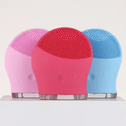 HOT Electric Facial Cleaning Tool Silicone Facial Cleanser Vibration Skin Massage Device Skin Cleanning Free Shippingg