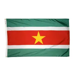 Beställnings- 3x5ft Surinam Flagga, Skärmutskrift Utomhus Inomhusskärm Utskrift Flaggor, från professionell Tillverkare, Gratis frakt