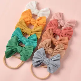 15 colori Baby Girl Bow Fasce di nylon Infantile neonato Fasce per capelli Archi Headwrap Accessori per capelli per bambini Regalo di Natale M2201