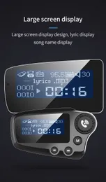 T91 자동차 키트 무선 Bluetooth 무선 Bluetooth MP3 음악 플레이어 USB QC 3.0 빠른 충전기
