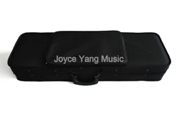 Black Rectangle Oxford Fabric Violin Case with Cushion Lining For 1/8 1/4 1/2 3/4 4/4 Violin Hand Carry Case Strap