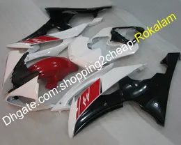 Für Yamaha YZF600 R6 YZF-R6 2008 2009 2010 2011 2012 2013 2014 2015 2016 YZFR6 Rot Schwarz Weiß Verkleidung Kit (Spritzguss)