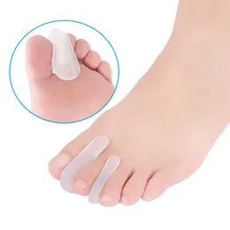 Espaçador de dedos em gel de silicone Separador de dedos para joanetes Tala para martelos Almofadas para hálux valgo Cuidados com os pés Dispositivo de joanetes sobrepostos para endireitar os dedos