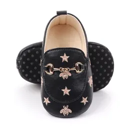 Baby Boy Shoes for 0-18 M with Bees Stars Newborn Baby Casual Shoes Toddler Infant Loafers Shoes Cotton Soft Sole Baby Moccasins