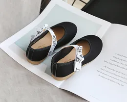 Girl Princess Shoes Girls Bow Flat baby Children Casual cute kids Outdoor-shoes Fashion Style Soft Sole Student-Shoes