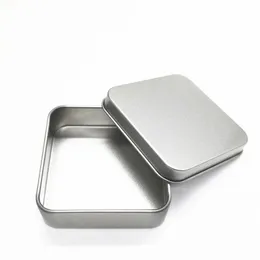 Square Tin Box for Condom Packing Box Jewelry Metal Storage Boxes Small Gift Box Size 70x70x23mm