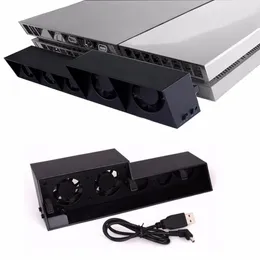 Pionowy kontroler ładowarka Dock USB Zewnętrzna Turbo Control Control Chłodzenie 5 Chłodnica wentylatora dla Sony PlayStation 4 PS4 Console 7