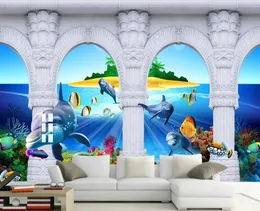 Home Improvement Custom Wallpapers do salonu Sypialnia Seaview Telewizor Sofa Tło Wall Photo Tapeta