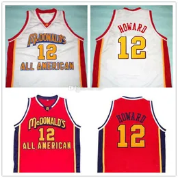 McDonald's All American Dwight Howard #12 Jersey de basquete retro Mens ed personalizada qualquer número de camisas