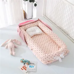 소년 소녀를위한 휴대용 베이비 둥지 침대 여행 침대 유아용 요람 유아용 아기 요람 신생아