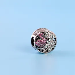 Clássico CZ Diamante Charm Beads para Pandora 925 Sterling Silver Diy Pulseira Frisada Senhoras Elegantes Pequenas Jóias Com Feriado de Caixa Original